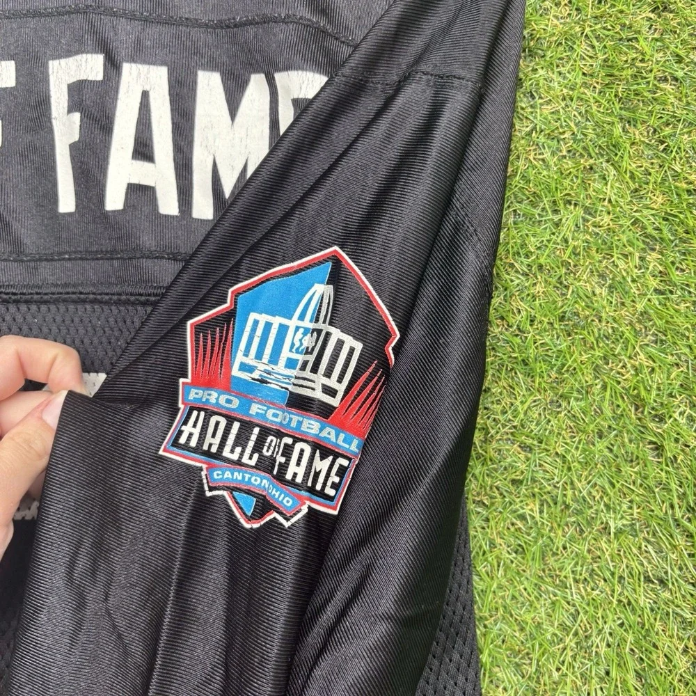 Pro Football Hall of Fame Canton Ohio Jersey Mens Large #63 Reebok Black Nylon